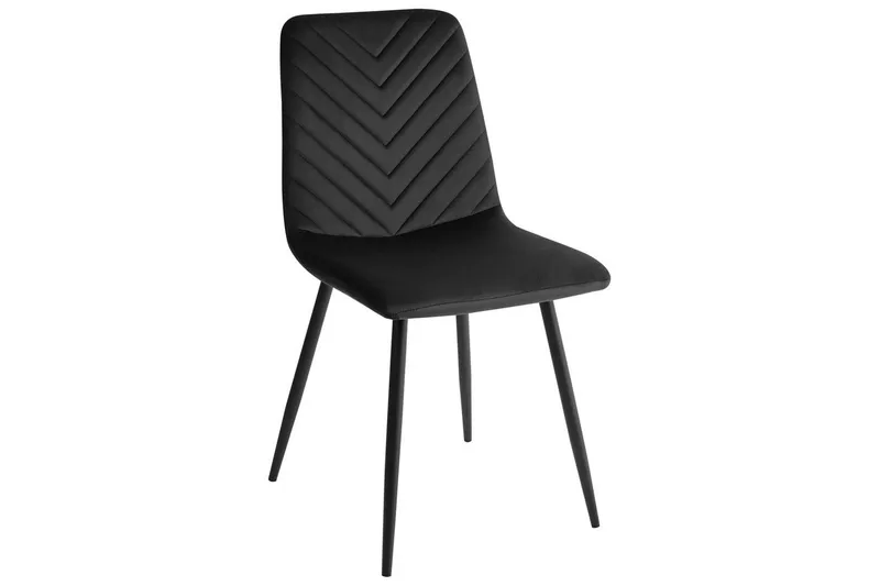 Sarja 4 ruokatuolia Kaura - Musta - Huonekalut - Tuoli & nojatuoli - Ruokapöydän tuolit