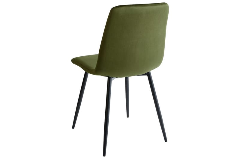 Sarja 4 ruokatuolia Kaura - Vihreä, musta - Huonekalut - Tuoli & nojatuoli - Ruokapöydän tuolit