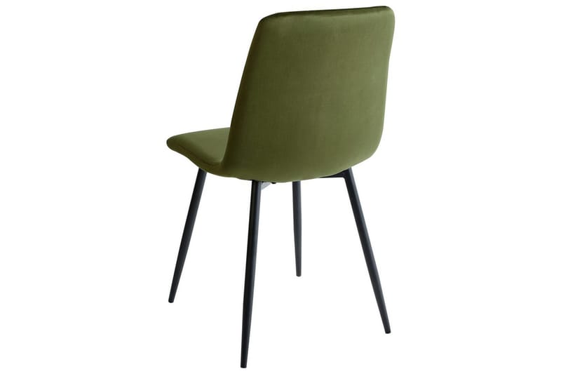 Sarja 4 ruokatuolia Kaura - Vihreä, musta - Huonekalut - Tuoli & nojatuoli - Ruokapöydän tuolit