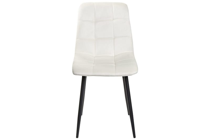 Sarja 4 ruokatuolia Powell - Valkoinen, Musta - Huonekalut - Tuoli & nojatuoli - Ruokapöydän tuolit