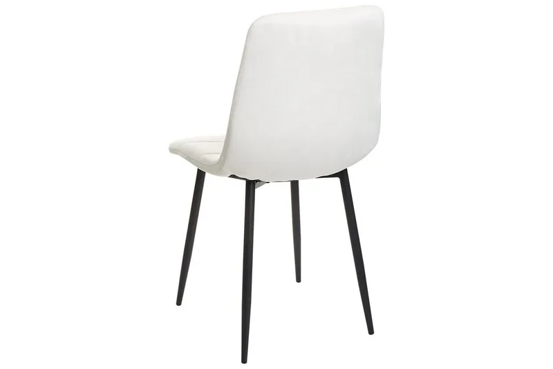 Sarja 4 ruokatuolia Powell - Valkoinen, Musta - Huonekalut - Tuoli & nojatuoli - Ruokapöydän tuolit