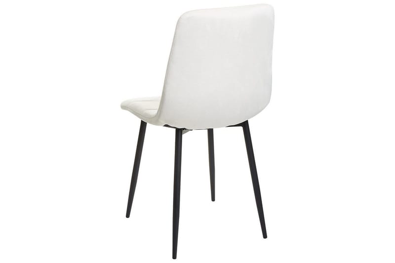 Sarja 4 ruokatuolia Powell - Valkoinen, Musta - Huonekalut - Tuoli & nojatuoli - Ruokapöydän tuolit