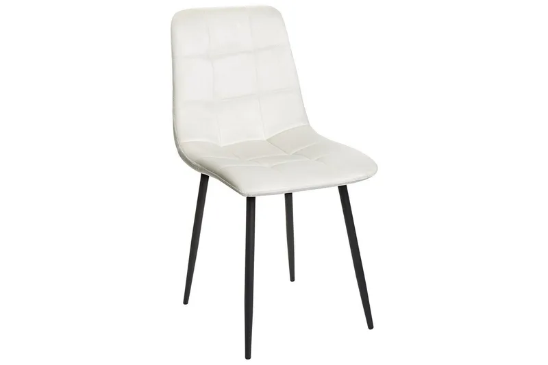 Sarja 4 ruokatuolia Powell - Valkoinen, Musta - Huonekalut - Tuoli & nojatuoli - Ruokapöydän tuolit