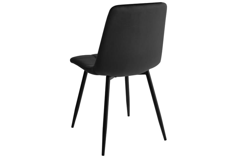 Sarja 4 ruokatuolia Powell - Musta - Huonekalut - Tuoli & nojatuoli - Ruokapöydän tuolit