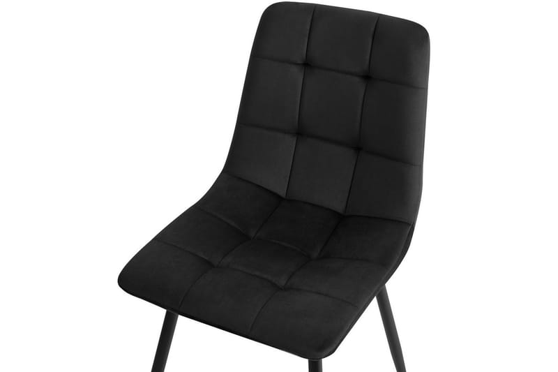 Sarja 4 ruokatuolia Powell - Musta - Huonekalut - Tuoli & nojatuoli - Ruokapöydän tuolit