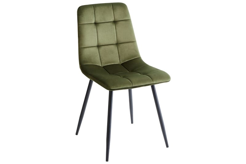 Sarja 4 ruokatuolia Powell - Vihreä, musta - Huonekalut - Tuoli & nojatuoli - Ruokapöydän tuolit