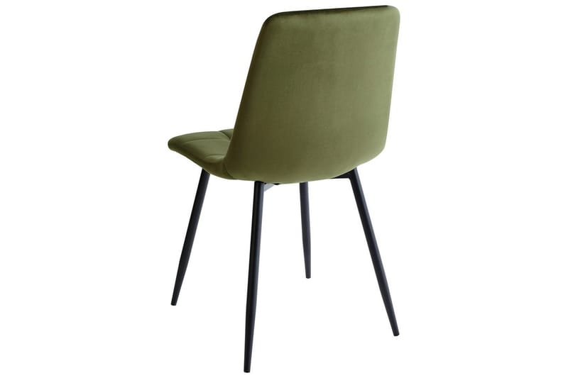 Sarja 4 ruokatuolia Powell - Vihreä, musta - Huonekalut - Tuoli & nojatuoli - Ruokapöydän tuolit