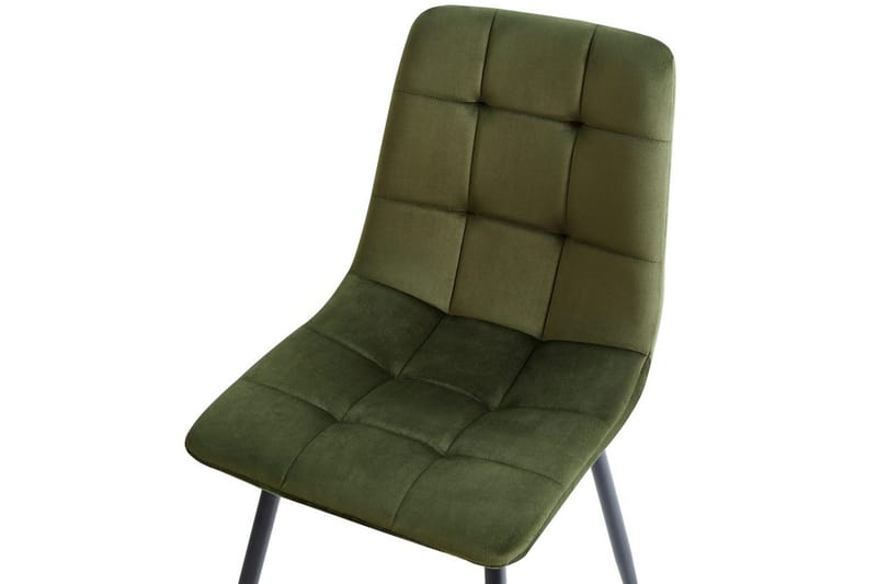 Sarja 4 ruokatuolia Powell - Vihreä, musta - Huonekalut - Tuoli & nojatuoli - Ruokapöydän tuolit