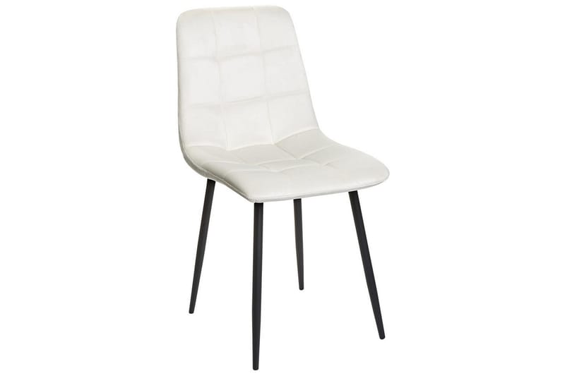 Sarja 4 ruokatuolia Powell - Valkoinen, Musta - Huonekalut - Tuoli & nojatuoli - Ruokapöydän tuolit