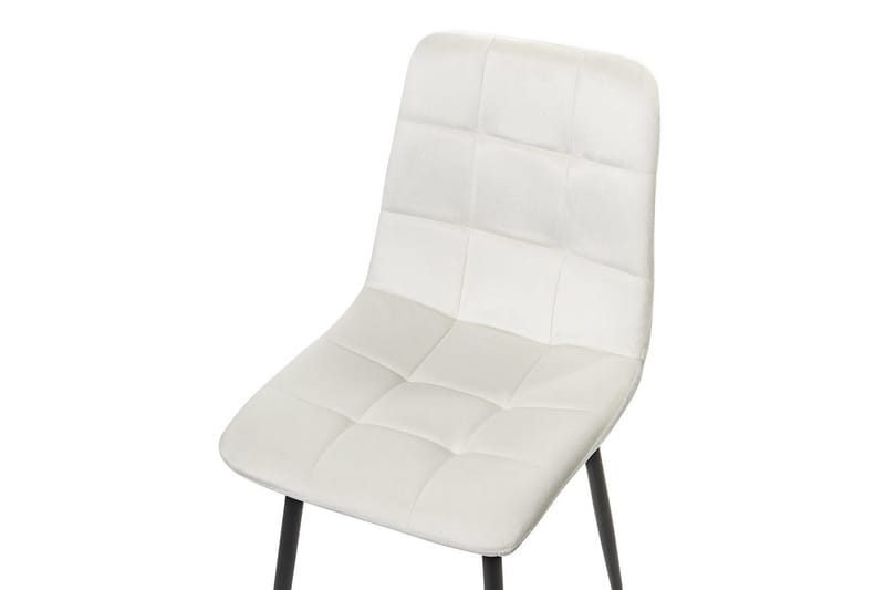 Sarja 4 ruokatuolia Powell - Valkoinen, Musta - Huonekalut - Tuoli & nojatuoli - Ruokapöydän tuolit