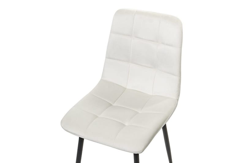 Sarja 4 ruokatuolia Powell - Valkoinen, Musta - Huonekalut - Tuoli & nojatuoli - Ruokapöydän tuolit