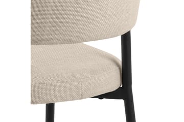 Sawako-ruokapöydän tuoli - Beige/musta - Huonekalut - Tuoli & nojatuoli - Ruokapöydän tuolit