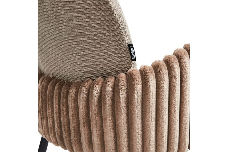 Setti, 2 baarituolia Amity - Taupe, musta, ruskea - Huonekalut - Tuoli & nojatuoli - Baarituoli