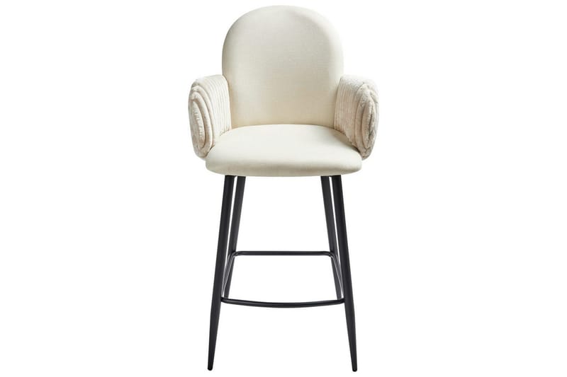 Setti, 2 baarituolia Amity - Vaaleanbeige, musta - Huonekalut - Tuoli & nojatuoli - Baarituoli