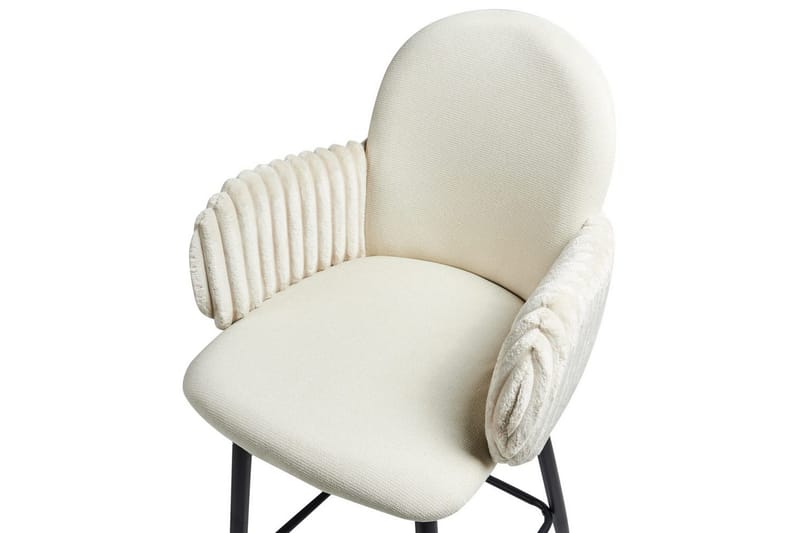 Setti, 2 baarituolia Amity - Vaaleanbeige, musta - Huonekalut - Tuoli & nojatuoli - Baarituoli