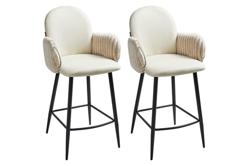 Setti, 2 baarituolia Amity, Vaaleanbeige, musta
