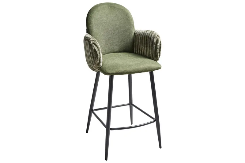 Setti, 2 baarituolia Amity - Vihreä, musta - Huonekalut - Tuoli & nojatuoli - Baarituoli