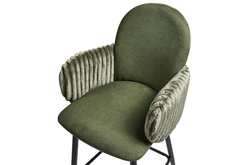 Setti, 2 baarituolia Amity - Vihreä, musta - Huonekalut - Tuoli & nojatuoli - Baarituoli