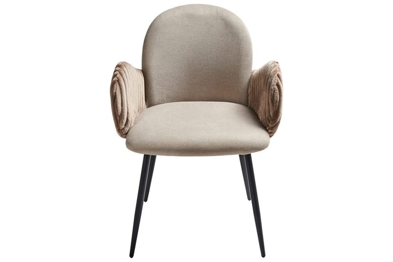 Setti, 2 ruokatuolia Amity - Beige, musta, ruskea - Huonekalut - Tuoli & nojatuoli - Ruokapöydän tuolit
