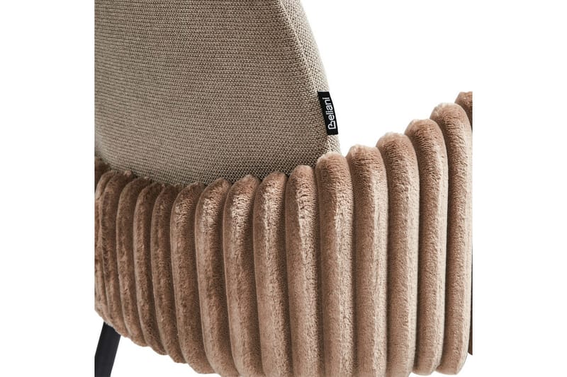 Setti, 2 ruokatuolia Amity - Beige, musta, ruskea - Huonekalut - Tuoli & nojatuoli - Ruokapöydän tuolit