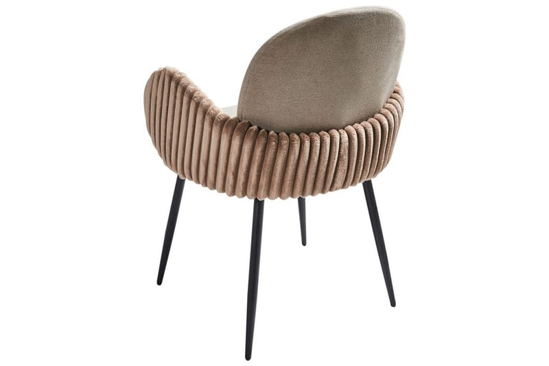 Setti, 2 ruokatuolia Amity - Beige, musta, ruskea - Huonekalut - Tuoli & nojatuoli - Ruokapöydän tuolit