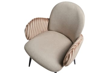Setti, 2 ruokatuolia Amity - Beige, musta, ruskea - Huonekalut - Tuoli & nojatuoli - Ruokapöydän tuolit