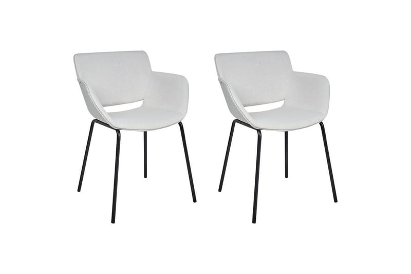 Setti, 2 ruokatuolia Axtel, Harmaa, musta