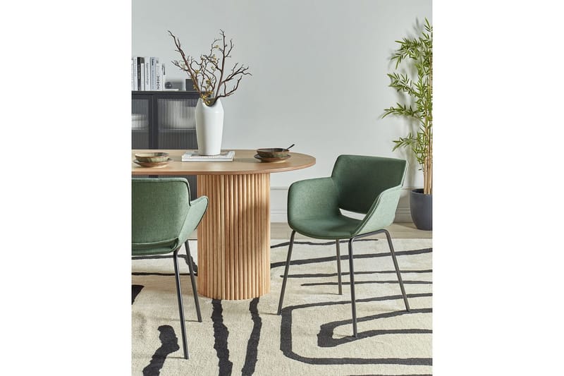Setti, 2 ruokatuolia Axtel - Vihreä, musta - Huonekalut - Tuoli & nojatuoli - Ruokapöydän tuolit