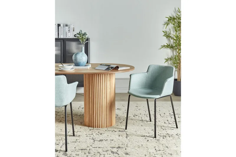 Setti, 2 ruokatuolia Belfield - Mintunvihreä, Musta - Huonekalut - Tuoli & nojatuoli - Ruokapöydän tuolit