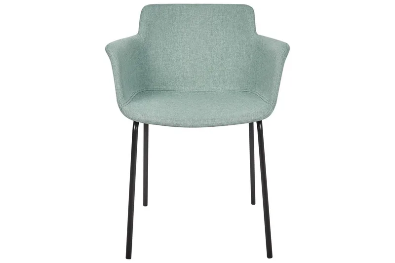 Setti, 2 ruokatuolia Belfield - Mintunvihreä, Musta - Huonekalut - Tuoli & nojatuoli - Ruokapöydän tuolit