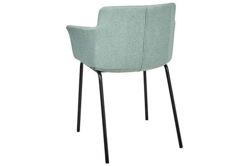 Setti, 2 ruokatuolia Belfield - Mintunvihreä, Musta - Huonekalut - Tuoli & nojatuoli - Ruokapöydän tuolit