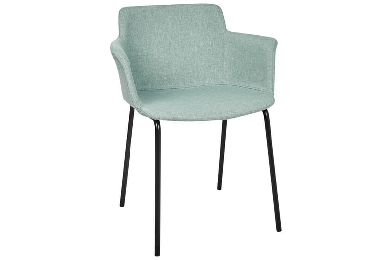 Setti, 2 ruokatuolia Belfield - Mintunvihreä, Musta - Huonekalut - Tuoli & nojatuoli - Ruokapöydän tuolit