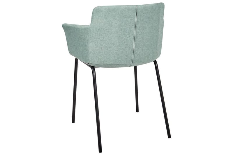 Setti, 2 ruokatuolia Belfield - Mintunvihreä, Musta - Huonekalut - Tuoli & nojatuoli - Ruokapöydän tuolit