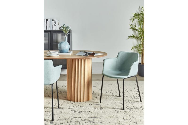 Setti, 2 ruokatuolia Belfield - Mintunvihreä, Musta - Huonekalut - Tuoli & nojatuoli - Ruokapöydän tuolit