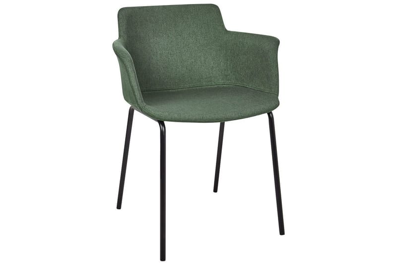Setti, 2 ruokatuolia Belfield - Vihreä, musta - Huonekalut - Tuoli & nojatuoli - Ruokapöydän tuolit