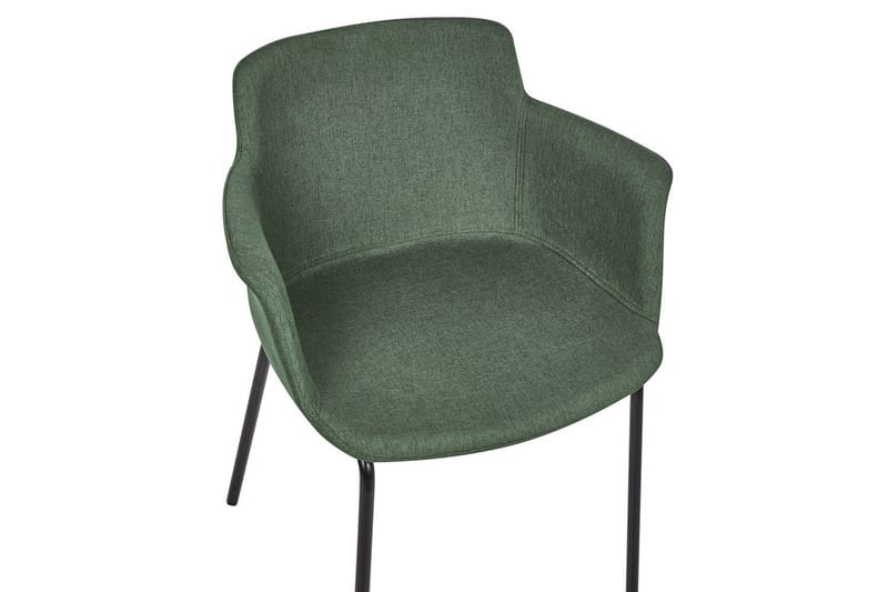 Setti, 2 ruokatuolia Belfield - Vihreä, musta - Huonekalut - Tuoli & nojatuoli - Ruokapöydän tuolit