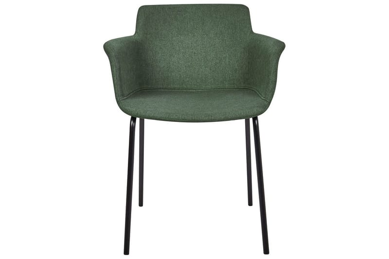 Setti, 2 ruokatuolia Belfield - Vihreä, musta - Huonekalut - Tuoli & nojatuoli - Ruokapöydän tuolit