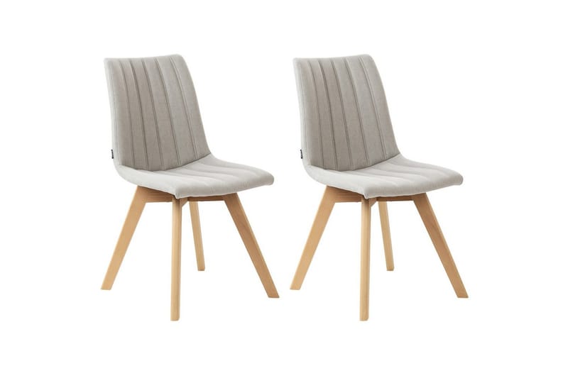 Setti, 2 ruokatuolia Calgary, Harmaa, vaalea puu