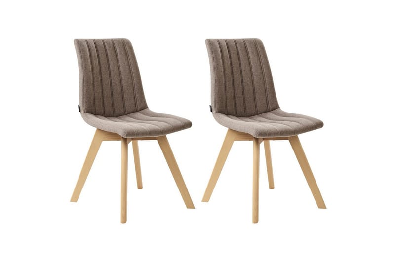 Setti, 2 ruokatuolia Calgary, Ruskea, vaalea puu