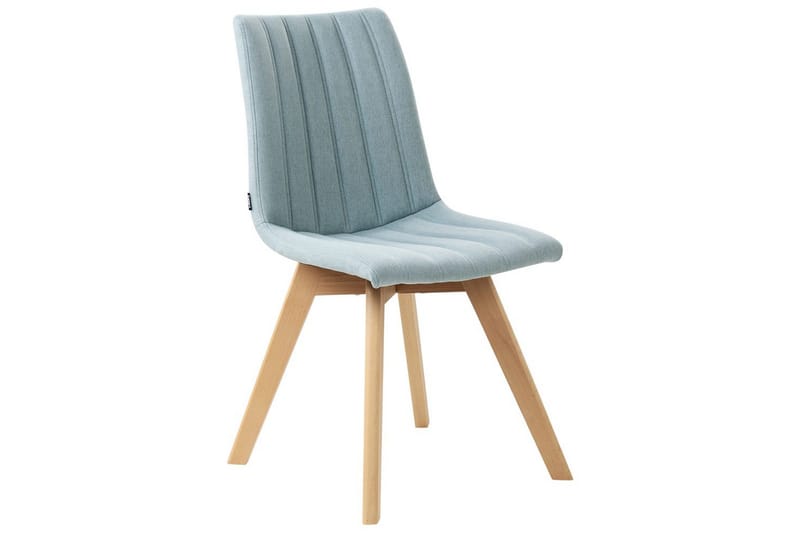 Setti, 2 ruokatuolia Calgary - Sininen, vaalea puu - Huonekalut - Tuoli & nojatuoli - Ruokapöydän tuolit