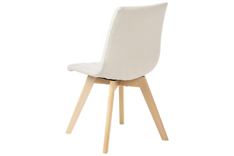Setti, 2 ruokatuolia Calgary - Valkoinen, vaalea puu - Huonekalut - Tuoli & nojatuoli - Ruokapöydän tuolit