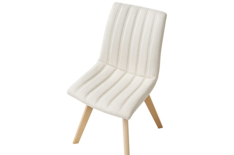 Setti, 2 ruokatuolia Calgary - Valkoinen, vaalea puu - Huonekalut - Tuoli & nojatuoli - Ruokapöydän tuolit