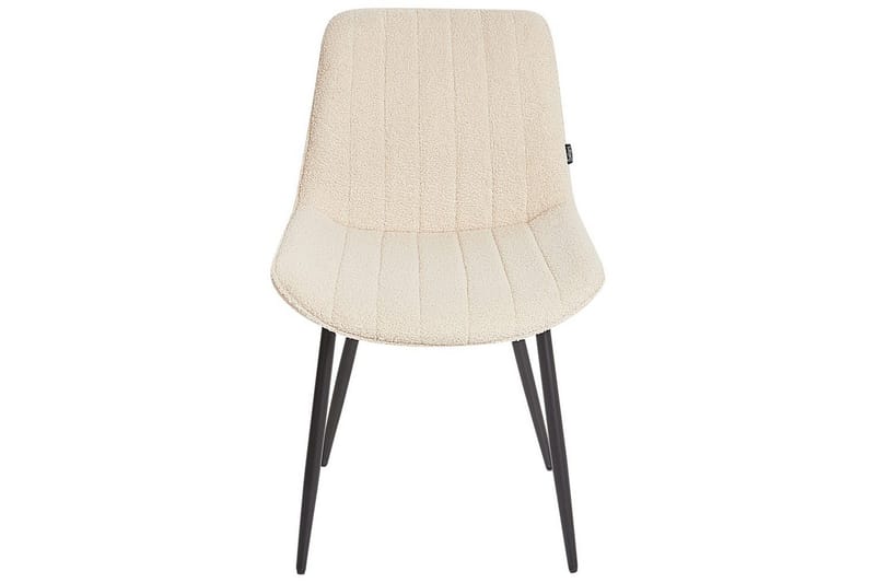Setti, 2 ruokatuolia Dubrovnik - Beige, musta/Bouclé - Huonekalut - Tuoli & nojatuoli - Ruokapöydän tuolit