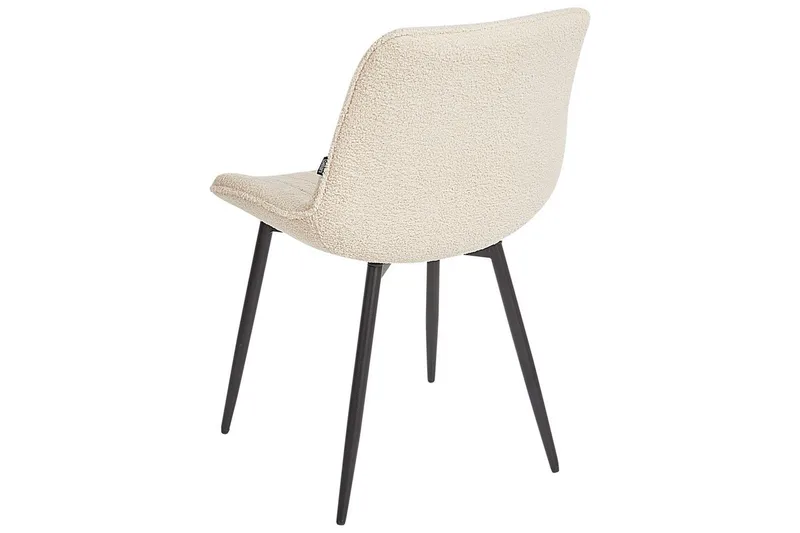 Setti, 2 ruokatuolia Dubrovnik - Beige, musta/Bouclé - Huonekalut - Tuoli & nojatuoli - Ruokapöydän tuolit