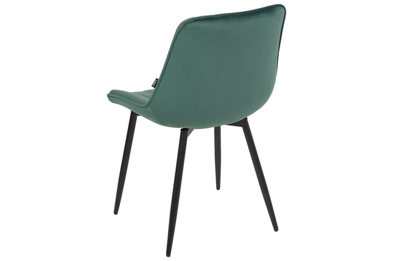 Setti, 2 ruokatuolia Dubrovnik - Vihreä, musta/sametti - Huonekalut - Tuoli & nojatuoli - Ruokapöydän tuolit