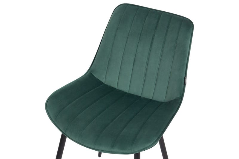 Setti, 2 ruokatuolia Dubrovnik - Vihreä, musta/sametti - Huonekalut - Tuoli & nojatuoli - Ruokapöydän tuolit