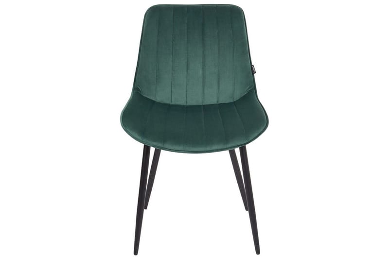 Setti, 2 ruokatuolia Dubrovnik - Vihreä, musta/sametti - Huonekalut - Tuoli & nojatuoli - Ruokapöydän tuolit