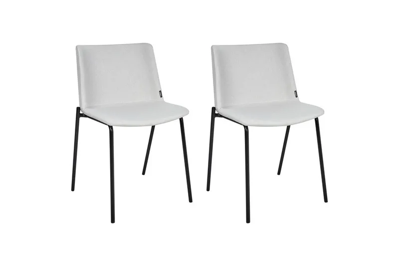 Setti, 2 ruokatuolia Esbon, Harmaa, musta