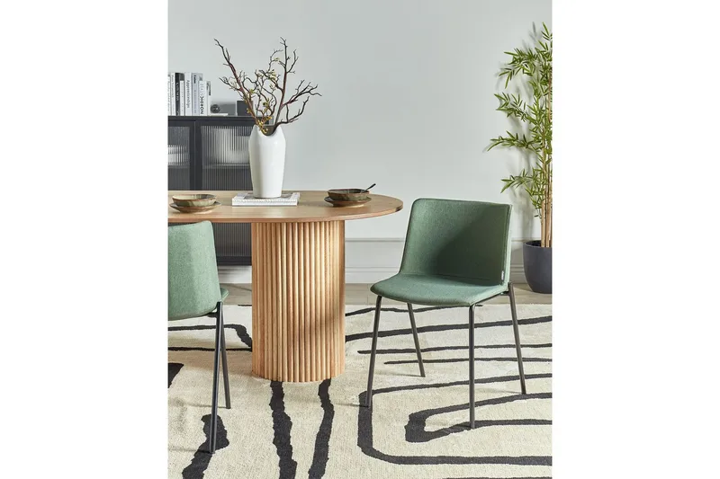 Setti, 2 ruokatuolia Esbon - Vihreä, musta - Huonekalut - Tuoli & nojatuoli - Ruokapöydän tuolit