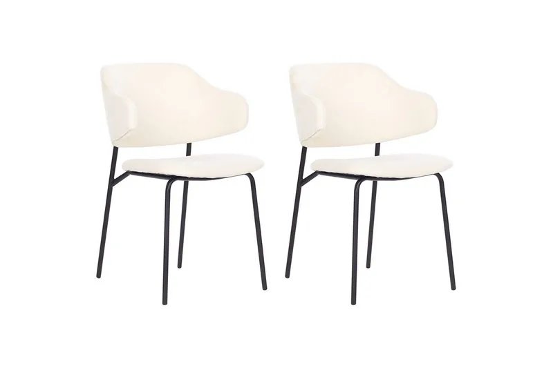 Setti, 2 ruokatuolia Kenai, Beige, musta